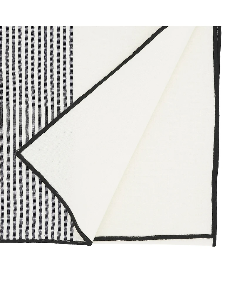 Saro Lifestyle Refined Striped Elegance Table Runner, 16"x72"