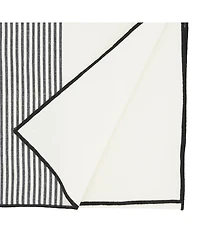 Saro Lifestyle Refined Striped Elegance Table Runner, 16"x72"