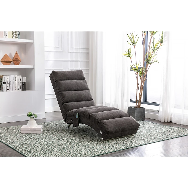 Streamdale Modern Linen Chaise Lounge Chair