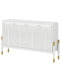 Tribesigns Sideboard Buffet Cabinet with Storage, 59" Modern Kitchen Storage Cabinet with 4 Doors & Shelves, Accent Console Television Table for Livin