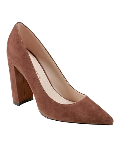 Marc Fisher Ltd Women's Abilene Block Heel Pointy Toe Dress Pumps