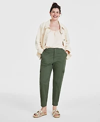 On 34th Women's Tapered Ankle-Length Cargo Pants, Created for Macy's