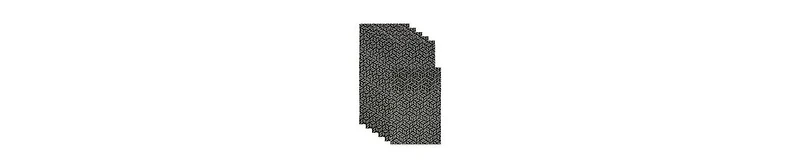 Design Imports Fridge Liner Collection Non-Adhesive, Cut to Fit, 12x24", Gray Abstract Leaf, 6 Piece