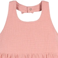 Gerber Toddler Girls Gauze Halter Romper