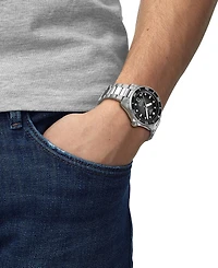 Tissot Men's Swiss Automatic Seastar 1000 Powermatic 80 Stainless Steel Bracelet Watch 40mm