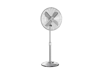 Slickblue 18 Inch Metal Adjustable Oscillating Pedestal Fan