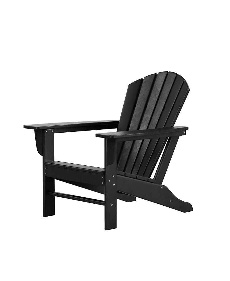 WestinTrends 5-piece Adirondack Chairs with Ottoman Side Table Set
