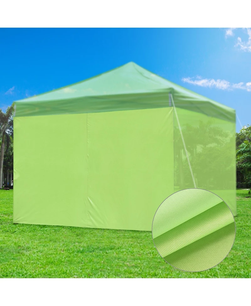 InstaHibit 1080D 120g Sidewall UV30+ Fits 10x10ft Canopy Outdoor Picnic 2 Pieces