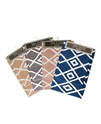 Arkwright Spa Lux 2pc Bath Rug Set (Criss-Cross Pattern) - Color Options