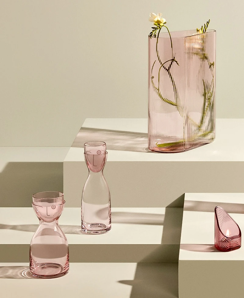 Nude Glass Mr. & Mrs. Night Carafe, Short