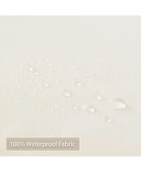 Caromio Waterproof Fabric Shower Curtain Liner with Magnets