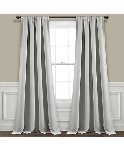 Lush Decor Insulated Rod Pocket Blackout Window Curtain Panels