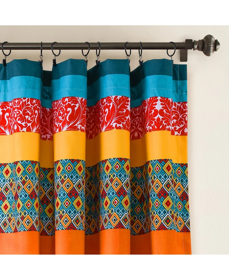 Lush Decor Boho Stripe Window Curtain Panels