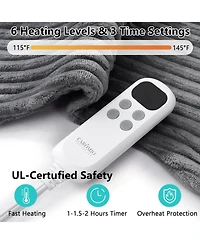Caromio Weighted Electric Heating Pad for Neck and Shoulders, 24"x33"