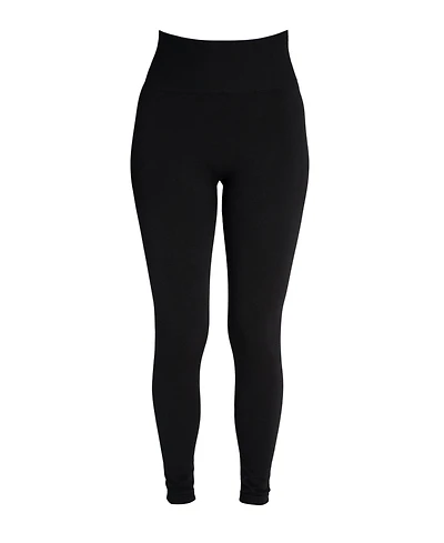 Muk Luks Women's Terry Lined Leggings, Blk Terry, M/L