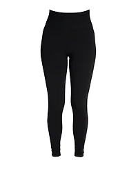 Muk Luks Women's Terry Lined Leggings, Blk Terry, M/L