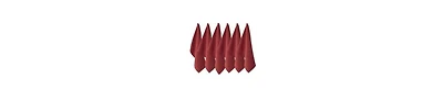 Design Imports Basic Solid Dishtowel Collection Cotton Flat Woven, Small Set, 18x28", Barn Red, 6 Piece