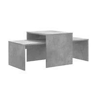 vidaXL Coffee Table Set Concrete Gray 39.4"x18.9"x15.7" Engineered Wood