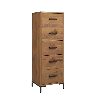 Chest of Drawers 16.5"x13.8"x43.3" Solid Wood Pine