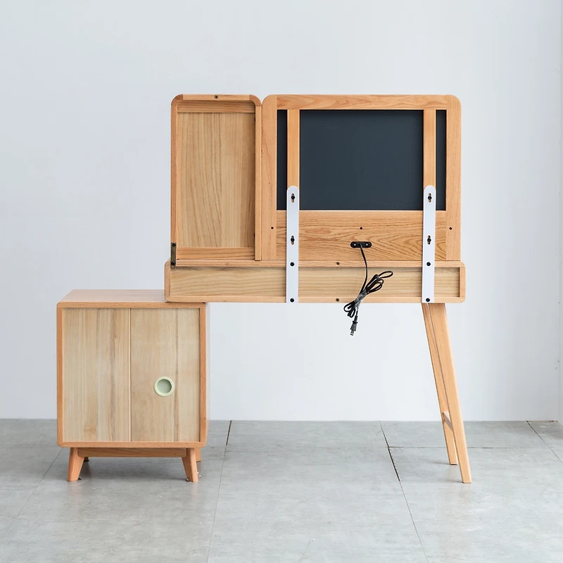 Dresser Table dresser 100% solid oak table desk top table dresser compact dresser accessories storage width 90cm storage drawer natural wood natural