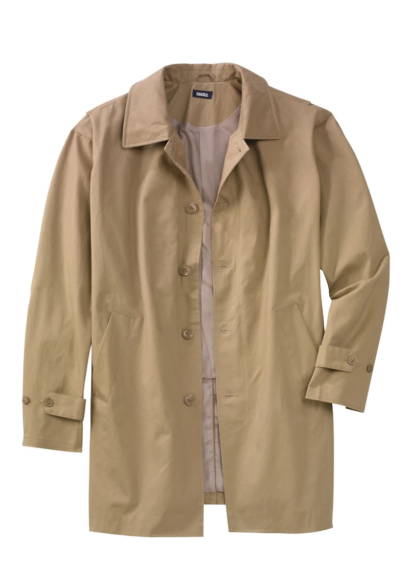 KingSize Big & Tall Water-Resistant Trench Coat