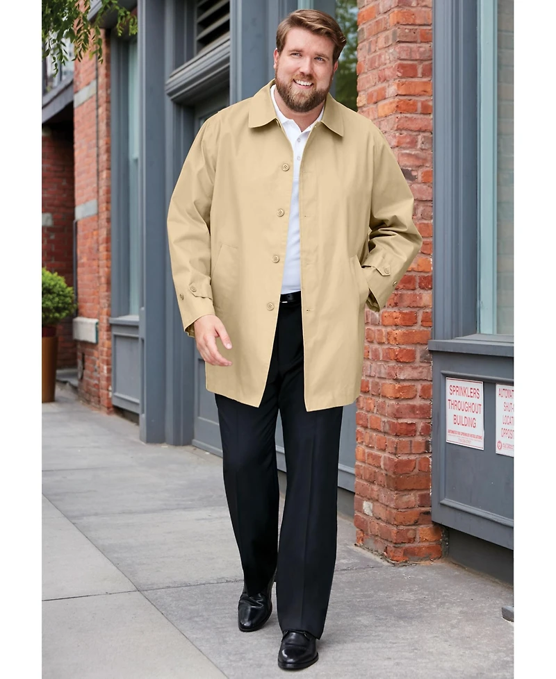 KingSize Big & Tall Water-Resistant Trench Coat