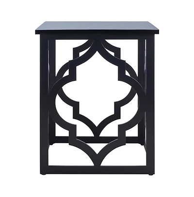 Milo Trellis Gold Leaf End Table