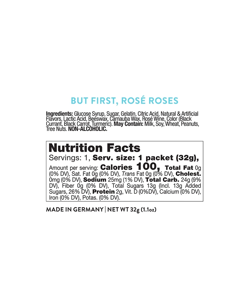 Sugarfina But First, Rose Roses Candy Taster Party Pack, 12 Pack