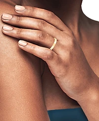 Flat Profile Comfort Fit Wedding Band in 14k Gold
