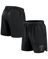 Fanatics Signature Men's Black Texas Rangers Front Office Woven Shorts