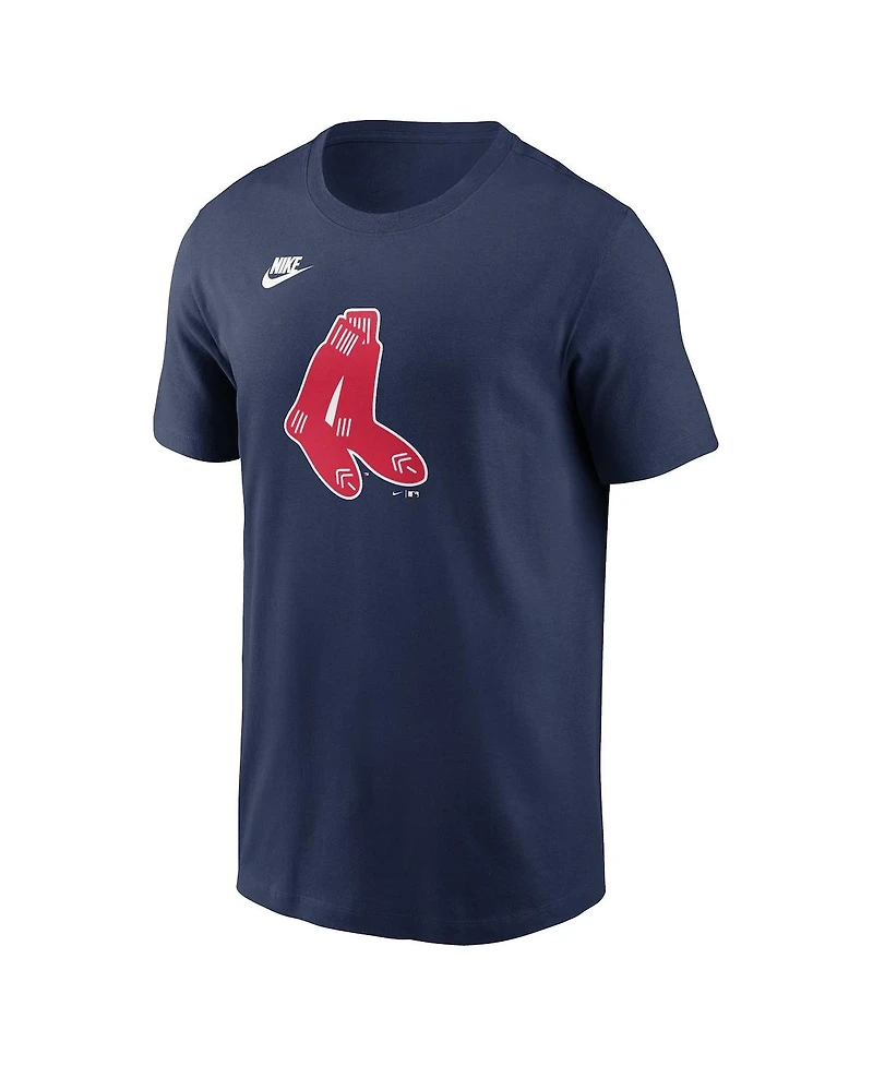 Nike Men's Navy Boston Red Sox Cooperstown Collection Team Logo T-Shirt