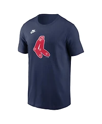 Nike Men's Navy Boston Red Sox Cooperstown Collection Team Logo T-Shirt