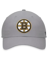 Fanatics Men's Gray Boston Bruins Extra Time Adjustable Hat