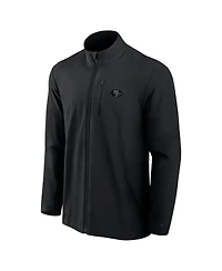 Fanatics Signature Men's Black San Francisco 49ers Front Office Woven Full-Zip Jacket