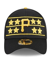 New Era Men's Black Pittsburgh Pirates 2024 Batting Practice 39THIRTY Flex Hat