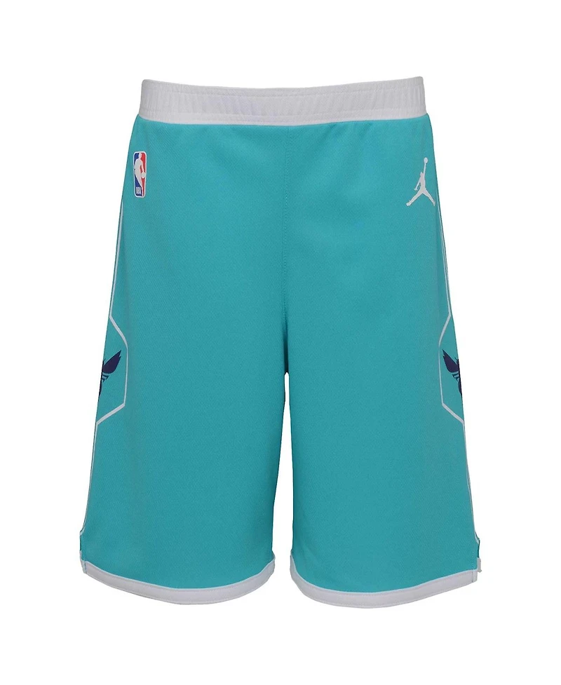Jordan Preschool Teal Charlotte Hornets 2023/24 Icon Edition Replica Shorts