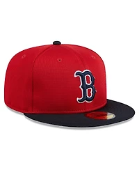New Era Men's Red Boston Sox 2024 Batting Practice 59FIFTY Fitted Hat