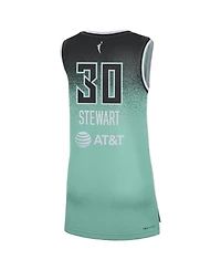 Nike Men's and Women's Breanna Stewart Mint New York Liberty Rebel Edition Player Jersey