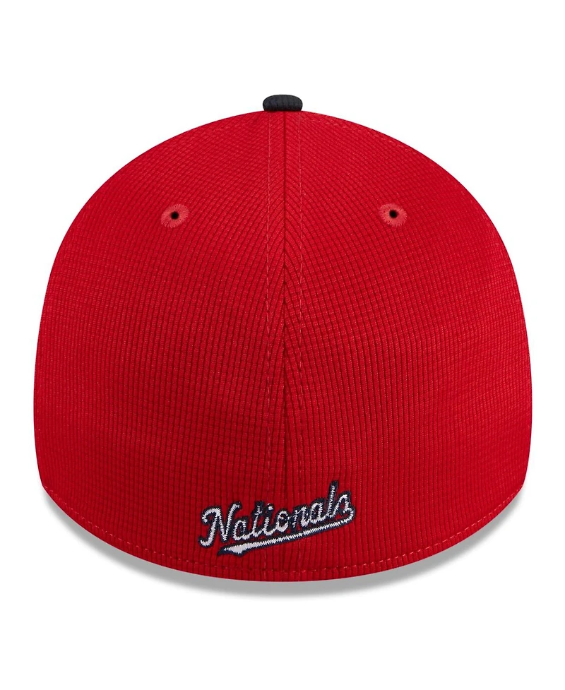 New Era Men's Red Washington Nationals 2024 Batting Practice 39THIRTY Flex Hat