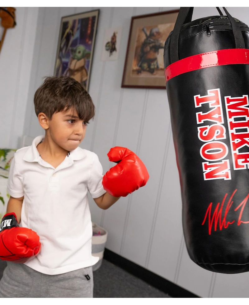 World Tech Toys Mike Tyson Kids Boxing - Punching Bag Hanging and Gloves