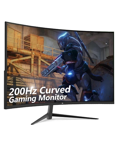 Z-edge UG27 27 inch 1080P Fhd 200Hz 1ms Curved Gaming Monitor, Hdmi 2.1, Dp 1.4