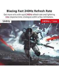Z-edge UG25I 24.5 inch 1080P Fhd 240Hz 1ms Gaming Monitor