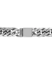 Esquire Men's Jewelry Wide Curb Link 24" Chain Necklace in Gold Ion-Plated Stainless Steel & Stainless Steel, Created for Macy's