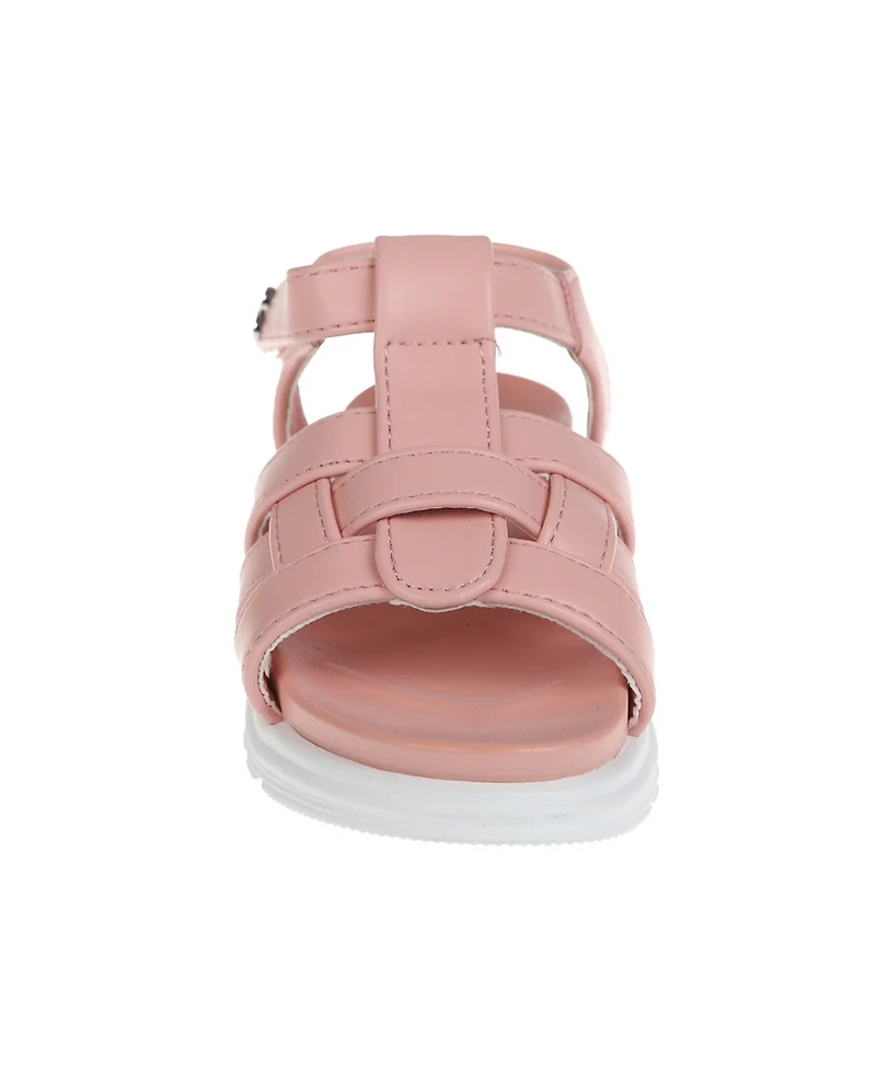 Vince Camuto Toddler Girl's Platform Sandal with Vc Heart Rivet Polyurethane Sandals