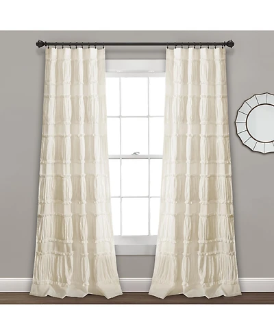 Lush Decor Nova Ruffle Window Curtain Panels