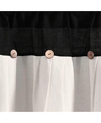 Lush Decor Linen Button Valance