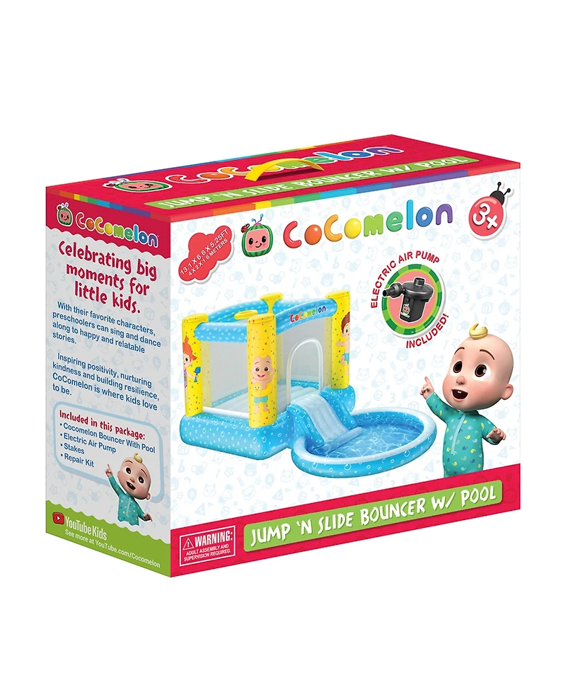World Tech Toys World Tech Toys Moonbug Cocomelon Inflatable Bouncer with Slide Pool