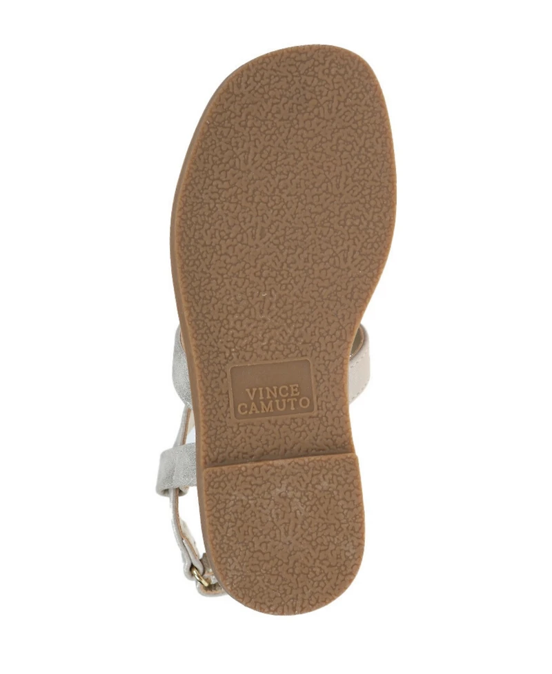 Vince Camuto Big Girl's Fashion Sandal with 3D Cutout Self Butterflies Polyurethane Sandals