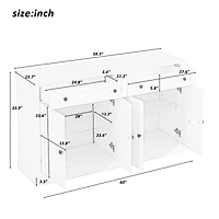 Streamdale Stylish Kitchen Buffet Storage, Display, and Organization