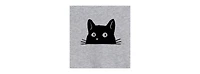 Hybrid Apparel Trendy Juniors Peeking Cat Graphic Oversized Tee